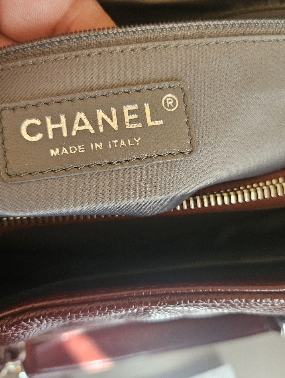 CHANEL GST XL Burgundy Caviar Leather Tote Silver HW Series 17 Discontinued - Picture 16 of 16